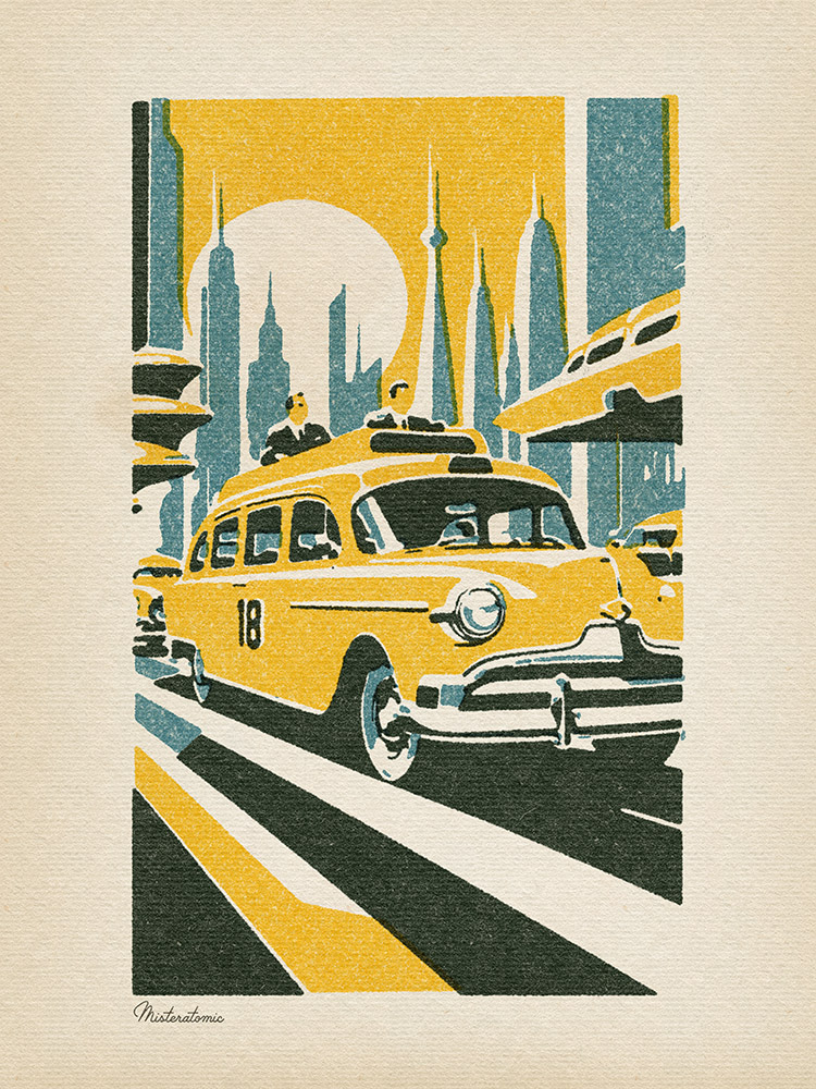 Yellow Cabs by Misteratomic